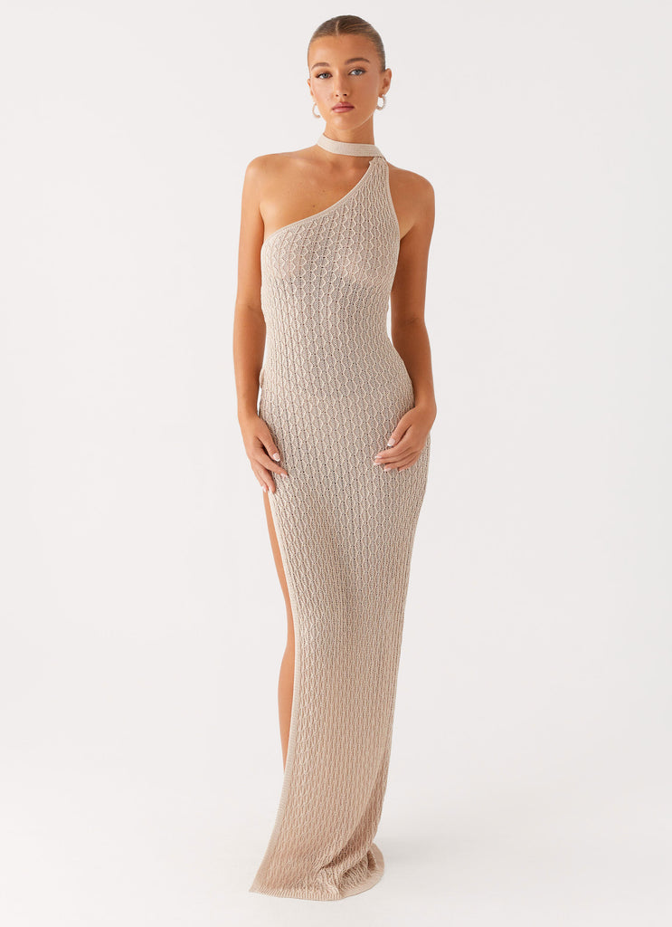 Peppermayo Peppermayo Exclusive - Carryn Knit Maxi Dress - Beige