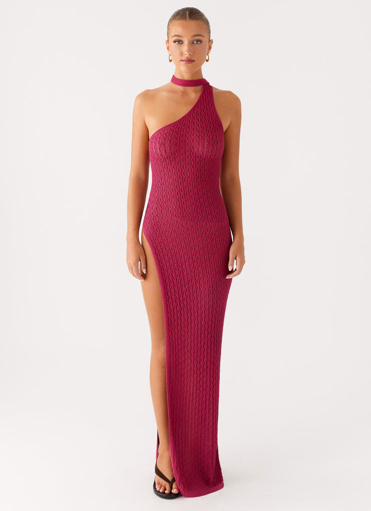 Peppermayo Peppermayo Exclusive - Carryn Knit Maxi Dress - Hot Pink
