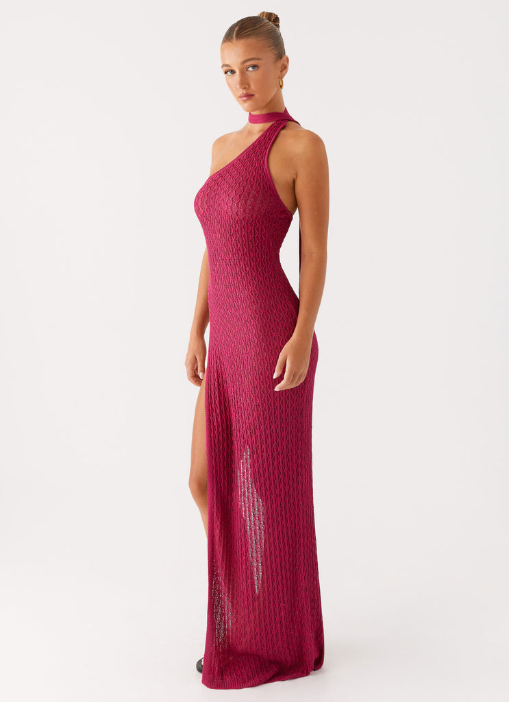 Peppermayo Peppermayo Exclusive - Carryn Knit Maxi Dress - Hot Pink