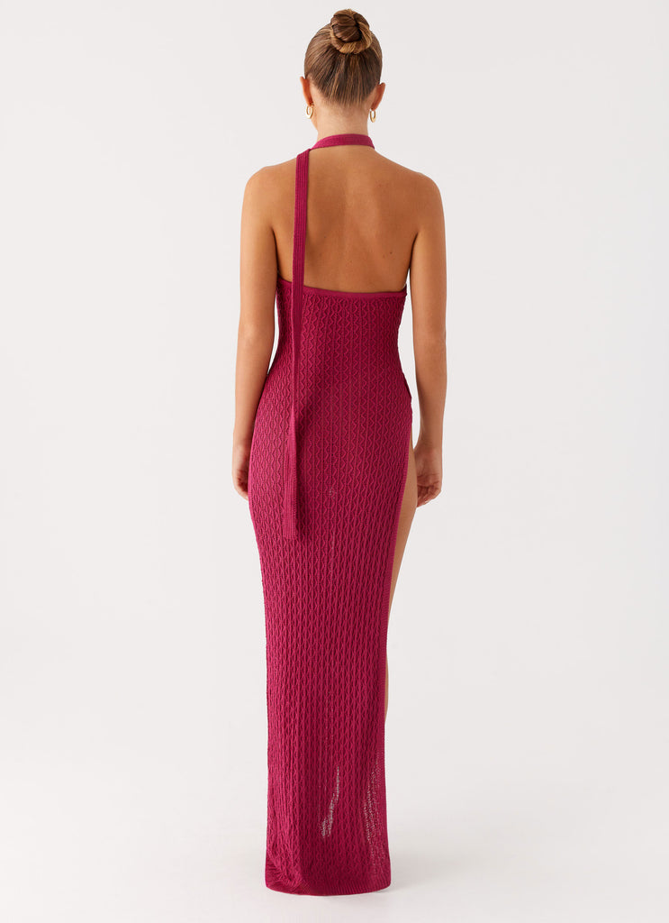 Peppermayo Peppermayo Exclusive - Carryn Knit Maxi Dress - Hot Pink
