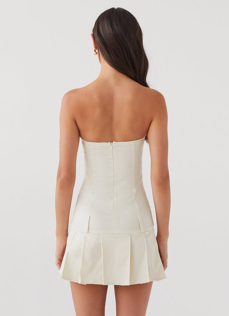 Peppermayo Peppermayo Exclusive - Case Closed Mini Dress - Cement