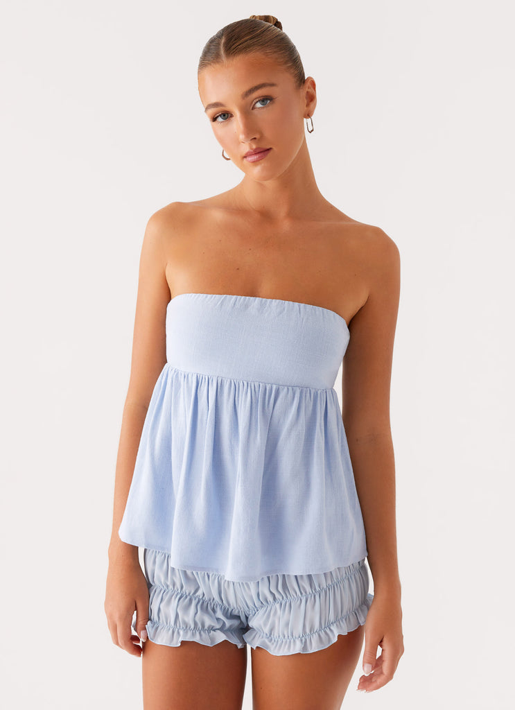 Peppermayo Peppermayo Exclusive - Cassie Tube Top - Blue