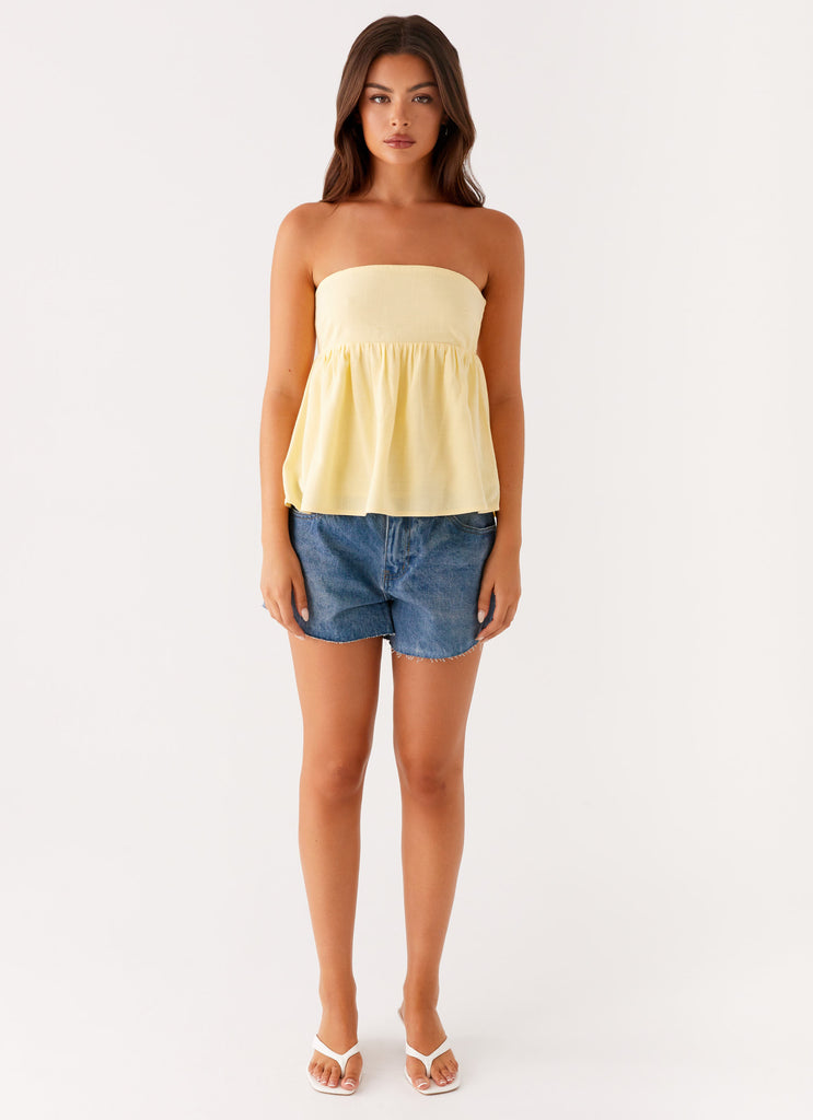 Peppermayo Peppermayo Exclusive - Cassie Tube Top - Yellow