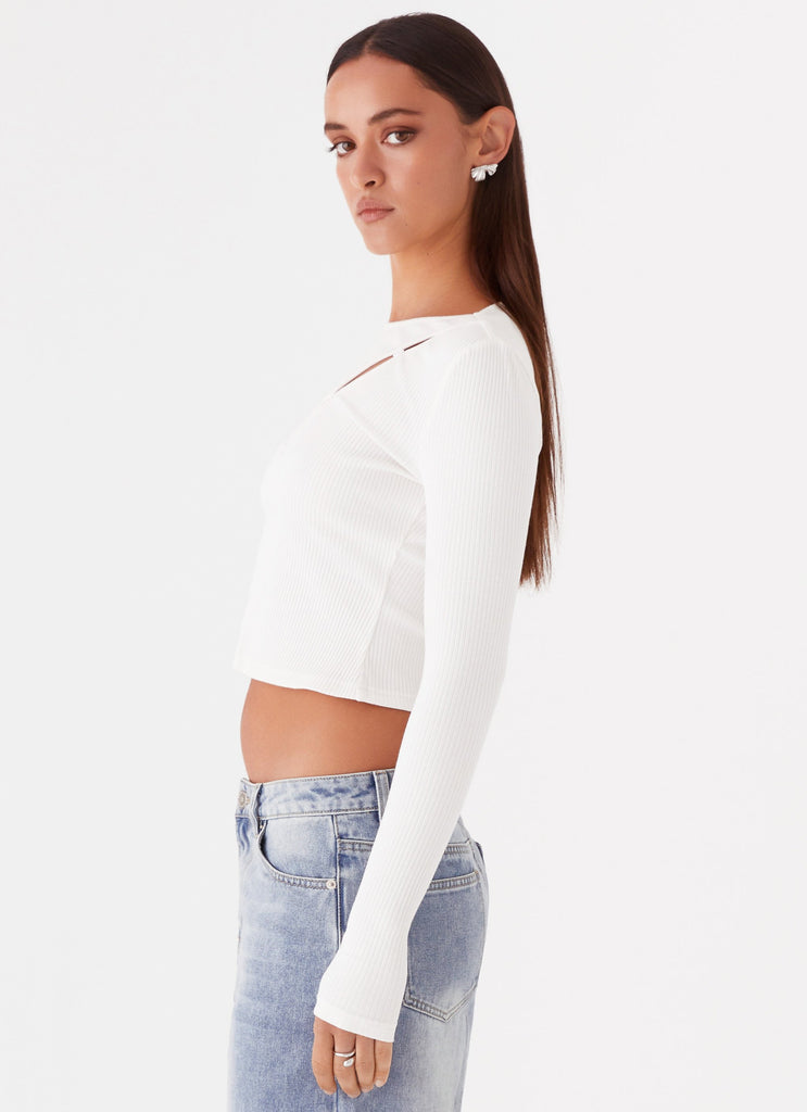 Peppermayo Peppermayo Exclusive - Cassius Long Sleeve Top - Ivory