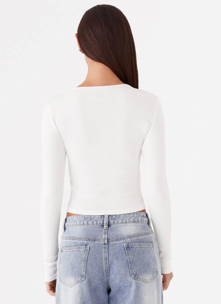 Peppermayo Peppermayo Exclusive - Cassius Long Sleeve Top - Ivory