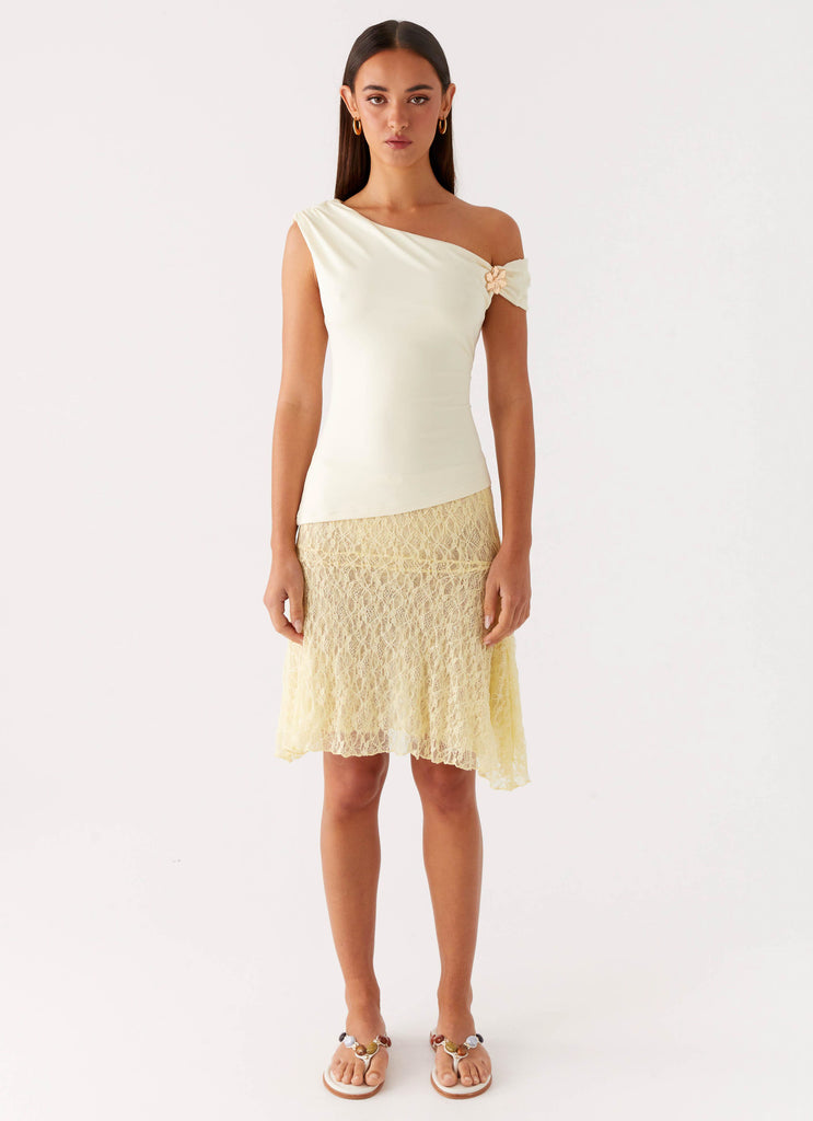 Peppermayo Peppermayo Exclusive - Catch Flights Top - Yellow