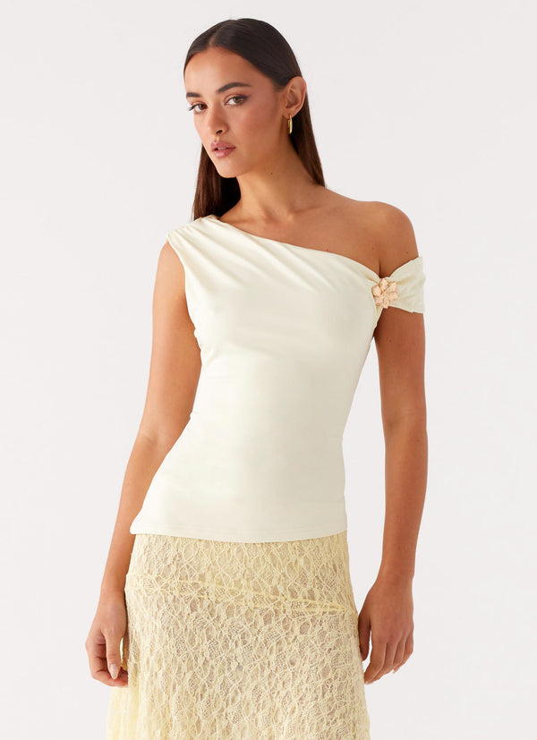 peppermayo Peppermayo Exclusive - Catch Flights Top - Yellow