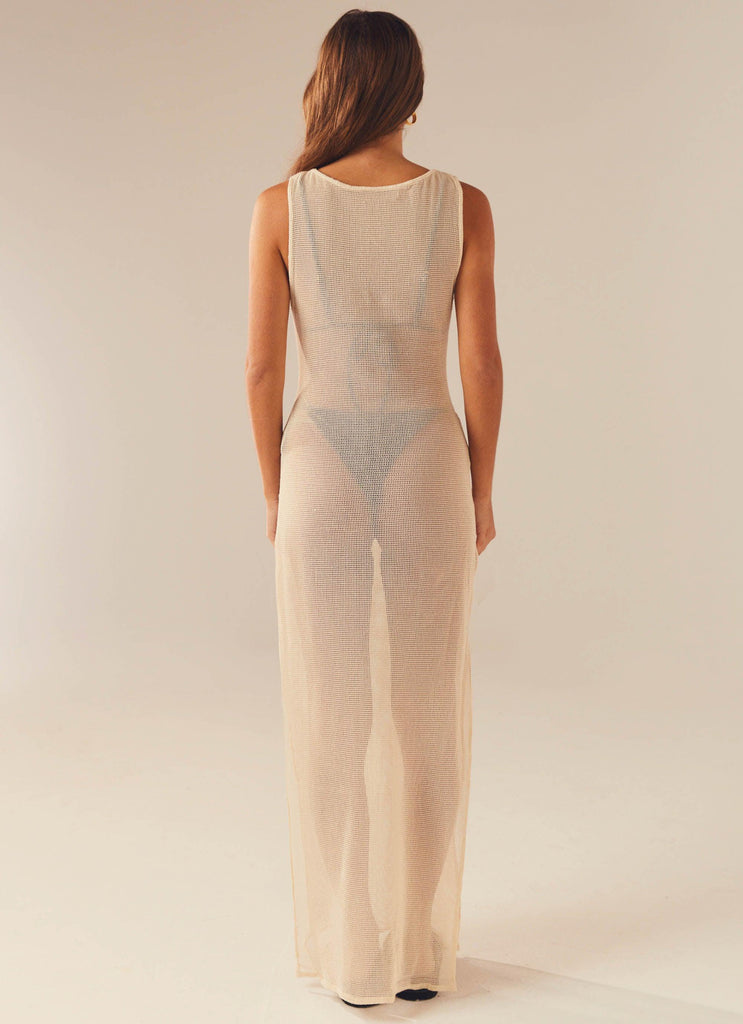 Peppermayo Peppermayo Exclusive - Caught Up Maxi Dress - Beige
