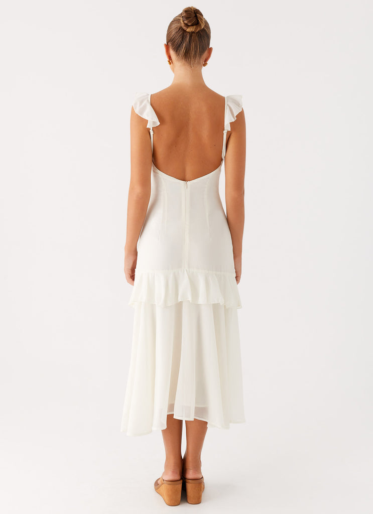 Peppermayo Peppermayo Exclusive - Celie Midi Dress - Ivory