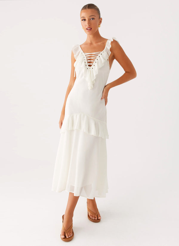 peppermayo Peppermayo Exclusive - Celie Midi Dress - Ivory