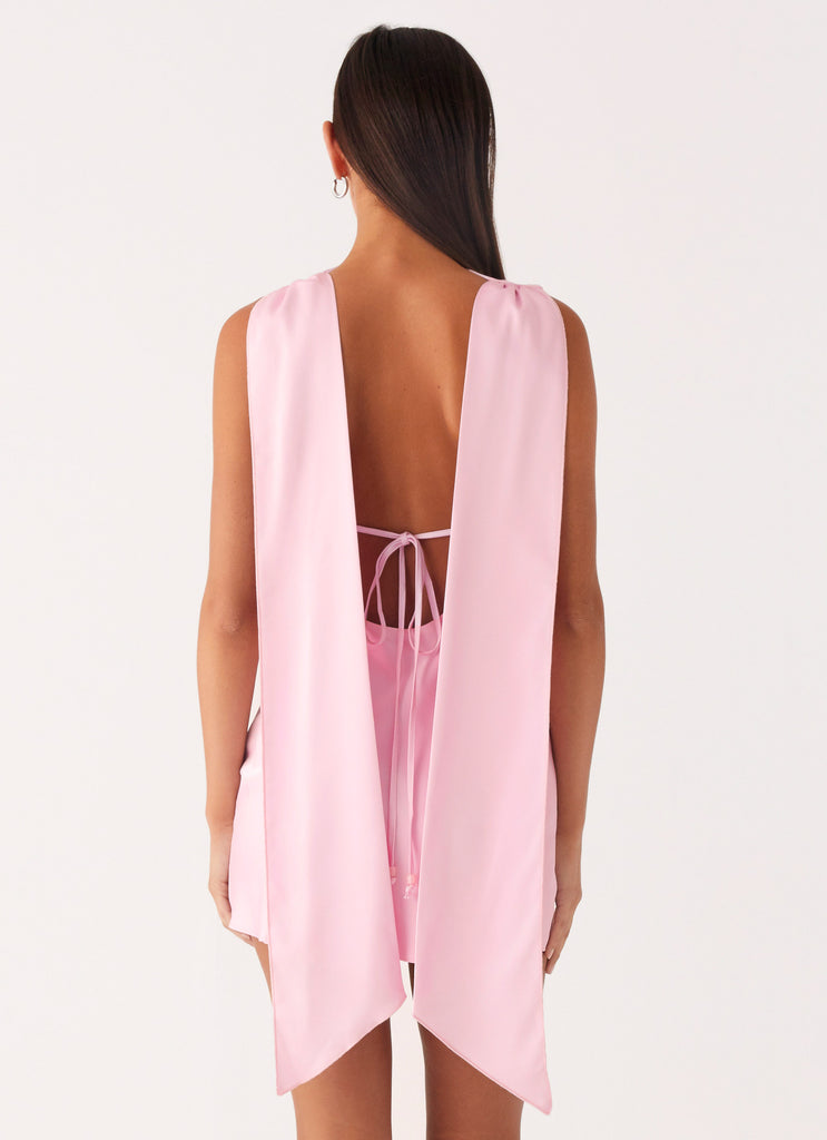 Peppermayo Peppermayo Exclusive - Cerina High Neck Mini Dress - Pink