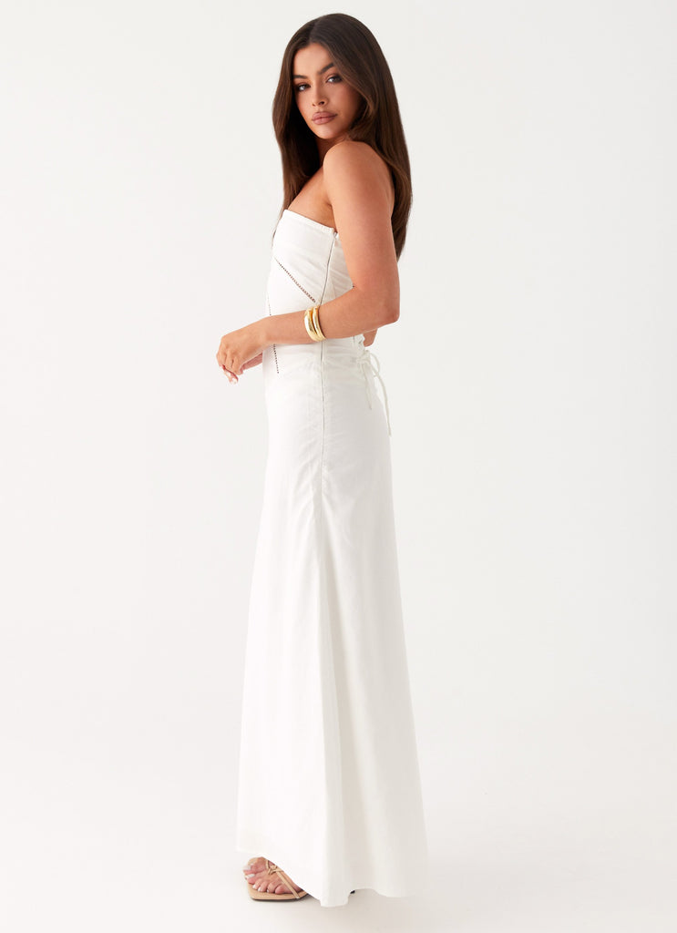 Peppermayo Peppermayo Exclusive - Cerisa Linen Maxi Dress - White