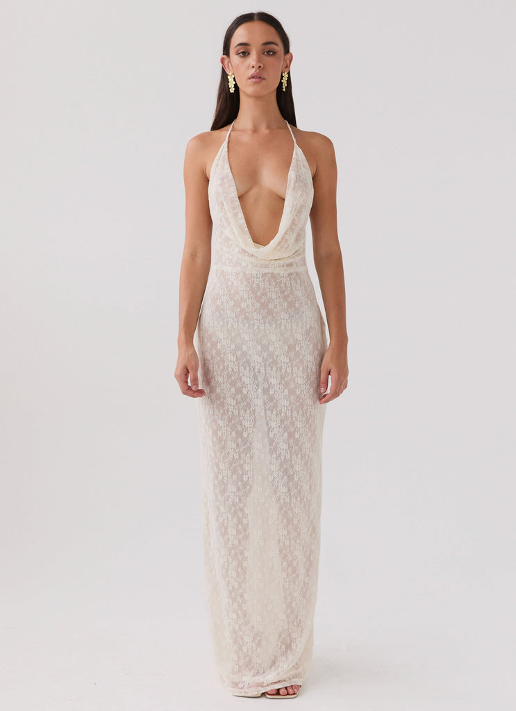 Peppermayo Peppermayo Exclusive - Champagne Coastline Maxi Dress - Ivory