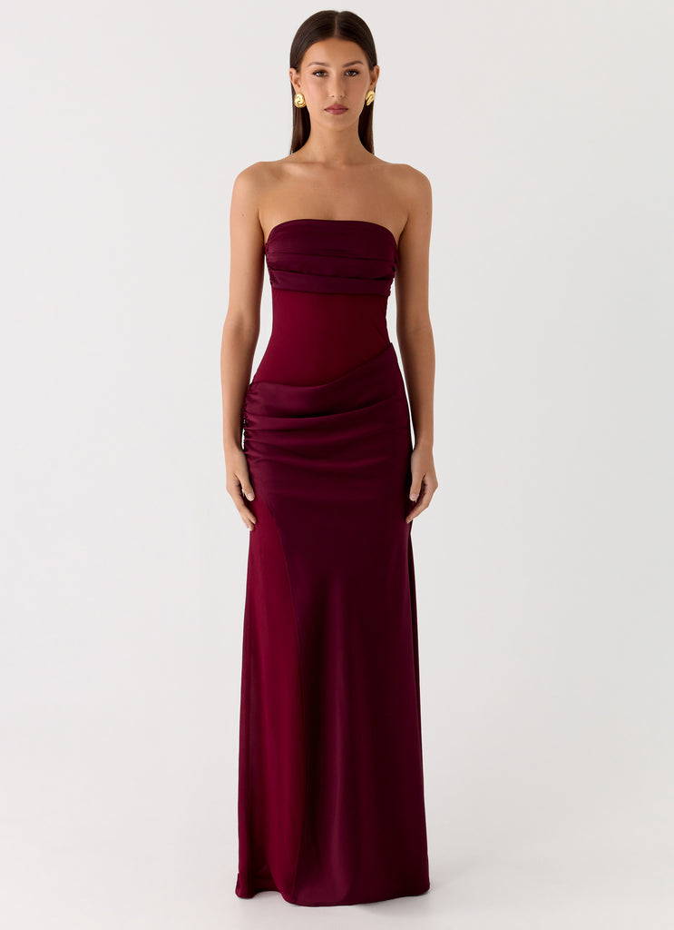 Peppermayo Peppermayo Exclusive - Champagne Skies Maxi Dress - Plum