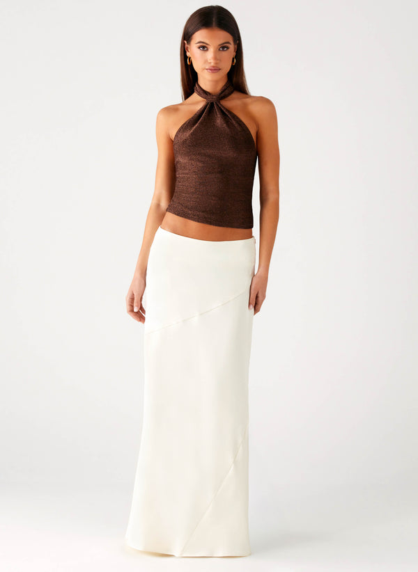peppermayo Peppermayo Exclusive - Chandra Maxi Skirt - Ivory