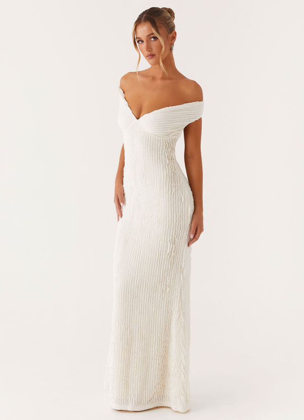 peppermayo Peppermayo Exclusive - Chantelle Maxi Dress - Ivory