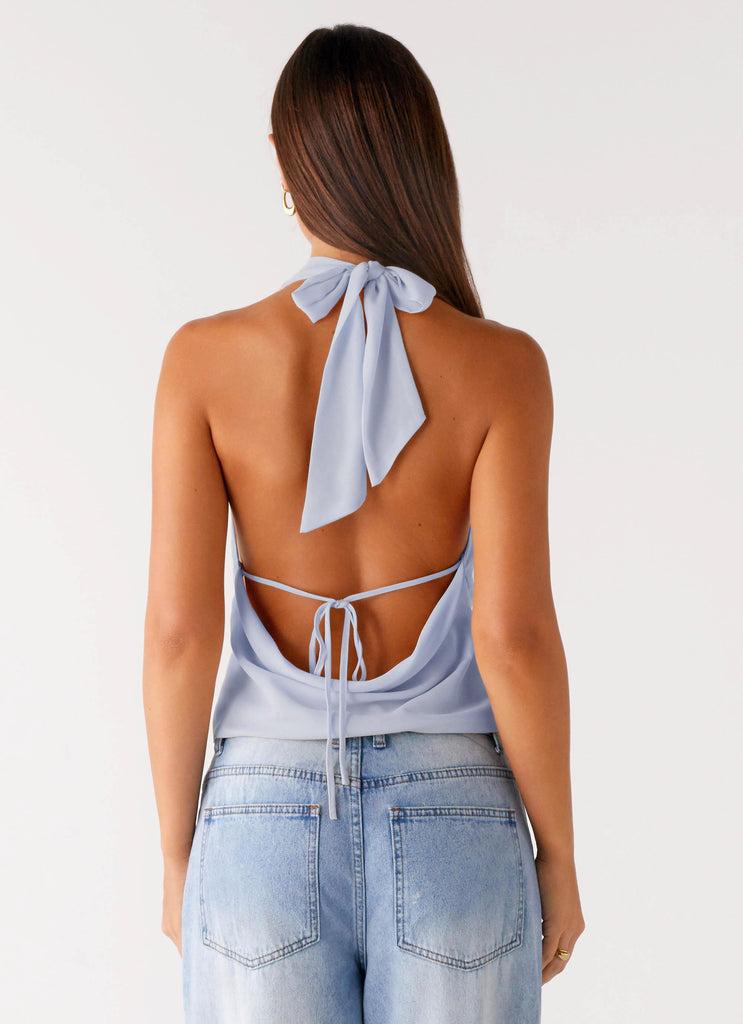 Peppermayo Peppermayo Exclusive - Charli Cowl Top - Blue