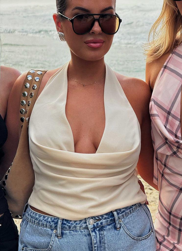 Peppermayo Peppermayo Exclusive - Charli Cowl Top - Lemon