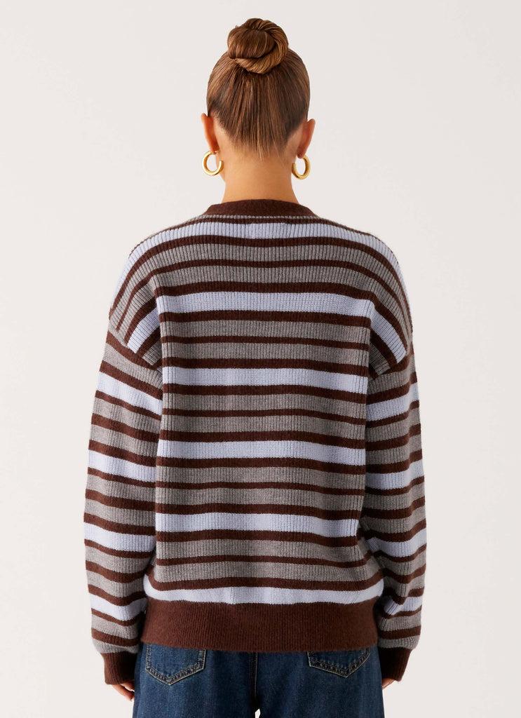 Peppermayo Peppermayo Exclusive - Charlie Oversized Cardigan - Tawny Stripe