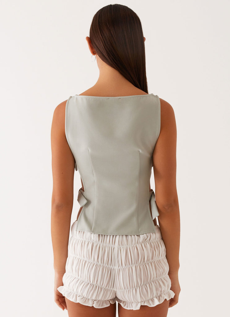 Peppermayo Peppermayo Exclusive - Cherish You Buckle Top - Sage