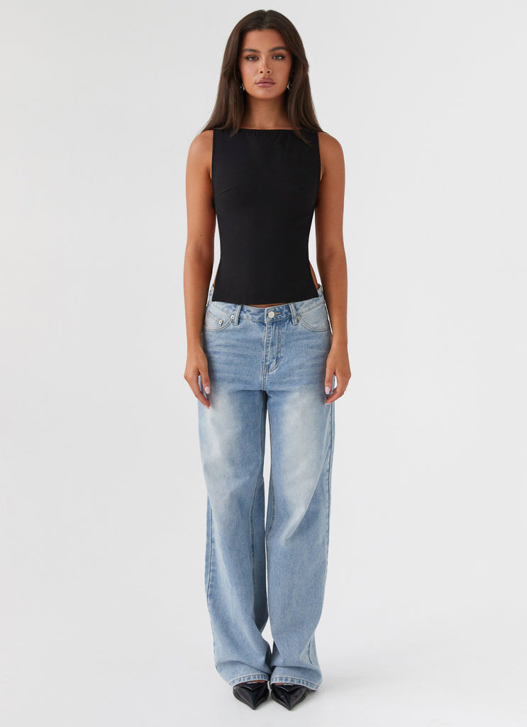 Peppermayo Peppermayo Exclusive - Cherish You Buckle Top - Shadow