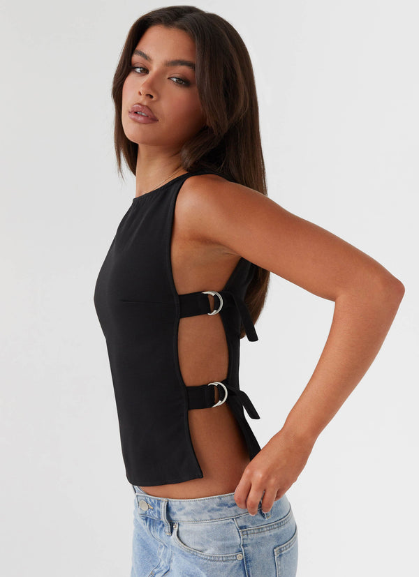 peppermayo Peppermayo Exclusive - Cherish You Buckle Top - Shadow