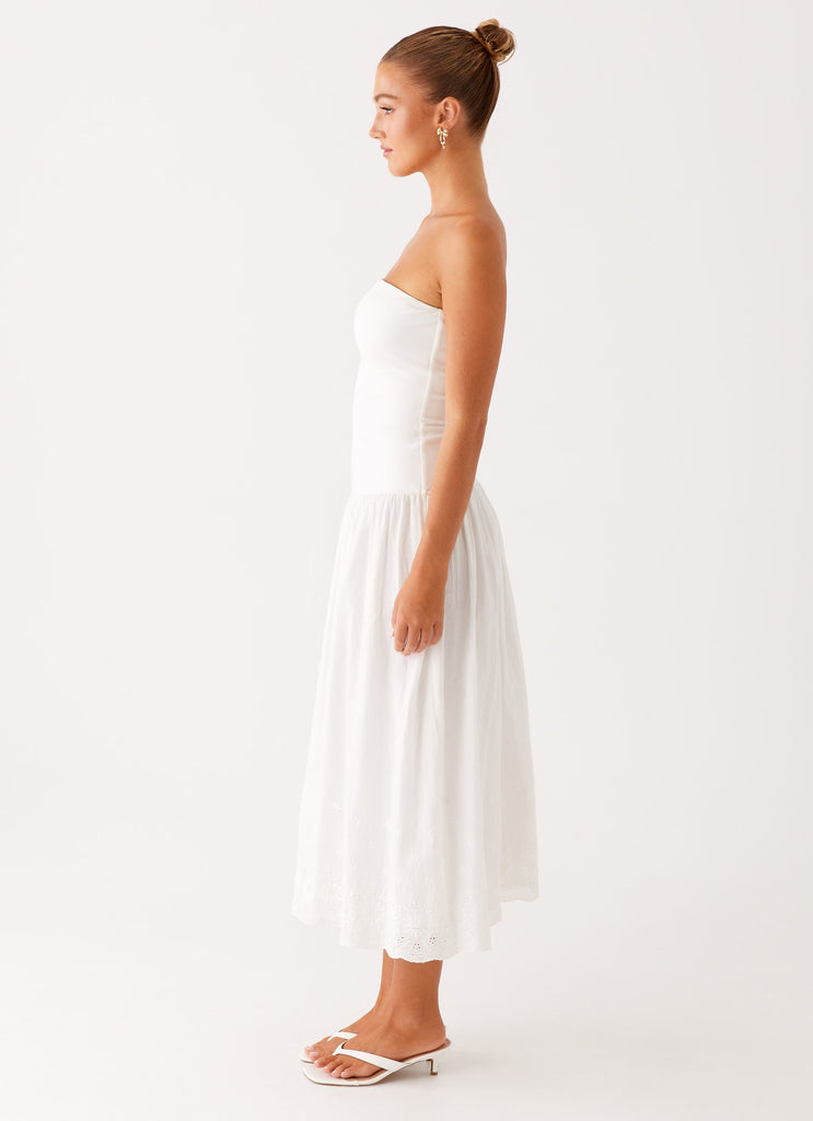 Peppermayo Peppermayo Exclusive - Cherry Skies Midi Dress - White