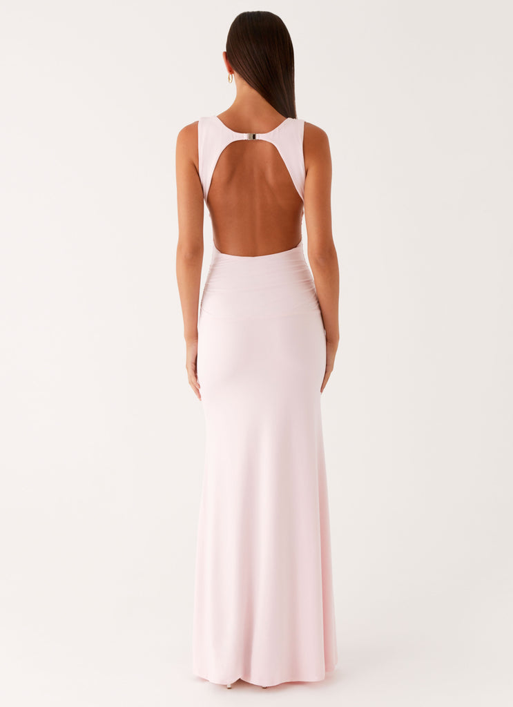 Peppermayo Peppermayo Exclusive - Cherry Sky Maxi Dress - Baby Pink