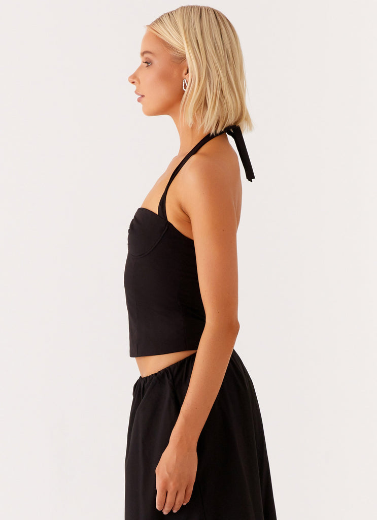 Peppermayo Peppermayo Exclusive - Cheryl Bustier Halter Top - Black