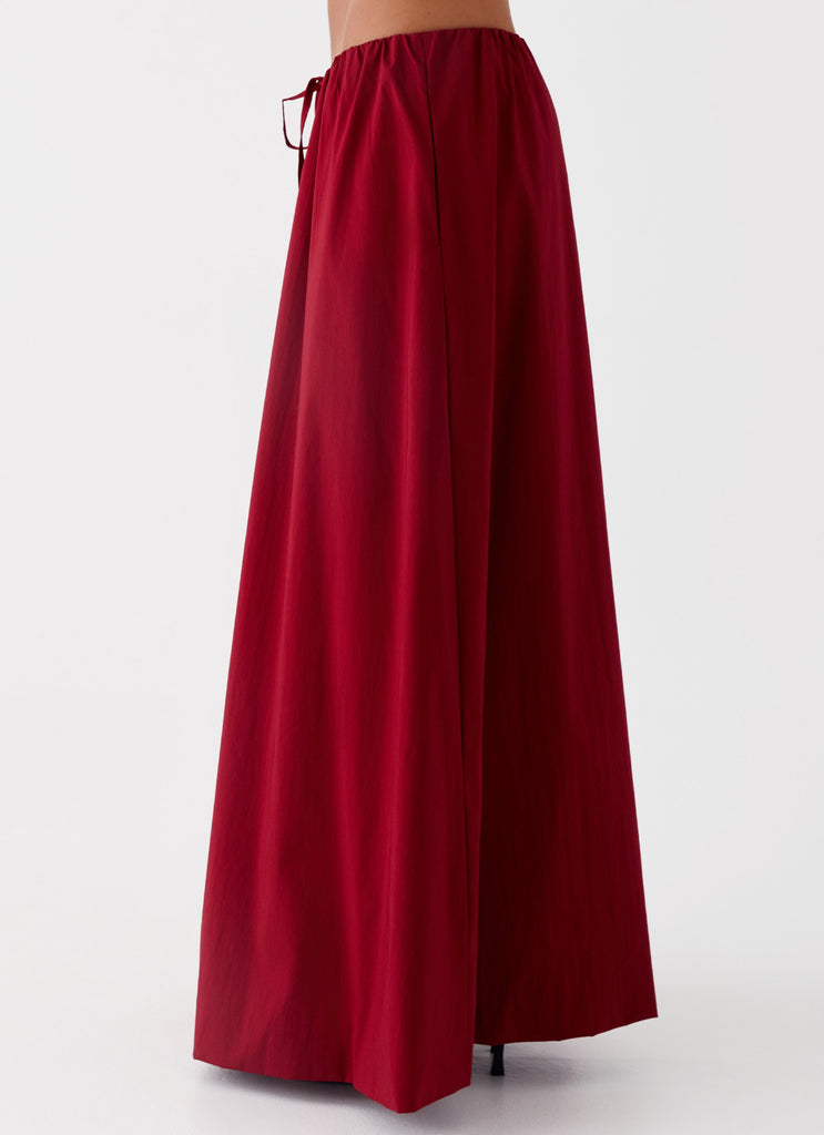 Peppermayo Peppermayo Exclusive - Cheryl Maxi Skirt - Cherry Red