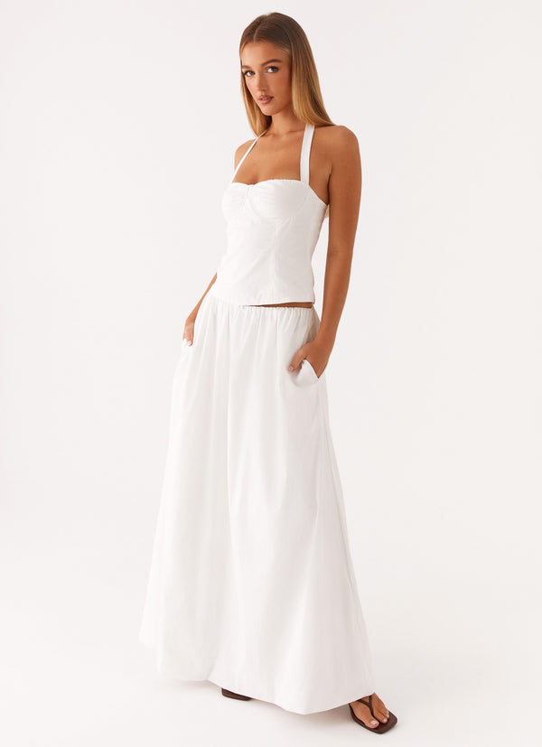 peppermayo Peppermayo Exclusive - Cheryl Maxi Skirt - White