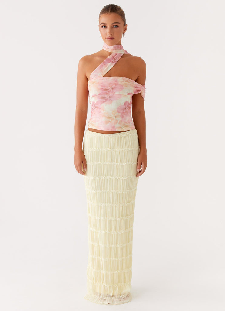 Peppermayo Peppermayo Exclusive - Christal Scarf Top - Floral Print