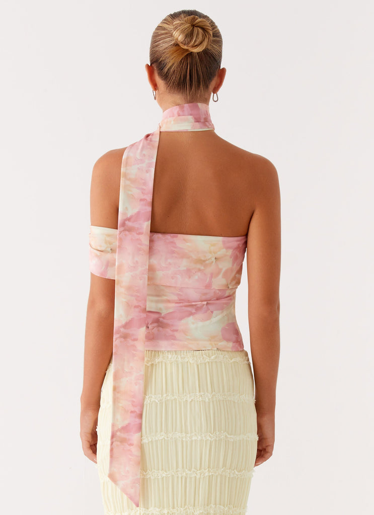 Peppermayo Peppermayo Exclusive - Christal Scarf Top - Floral Print