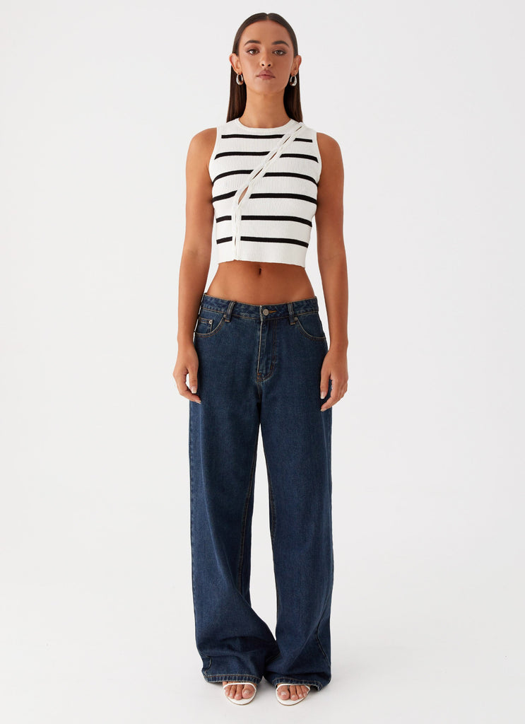 Peppermayo Peppermayo Exclusive - Chromatic Charm Knit Top - Ivory