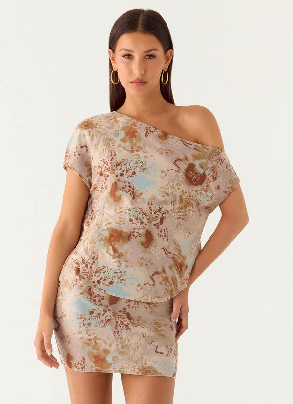 peppermayo Peppermayo Exclusive - Cinema Mini Dress - Desert Blur peppermayo Peppermayo Exclusive - Cinema Mini Dress - Desert Blur