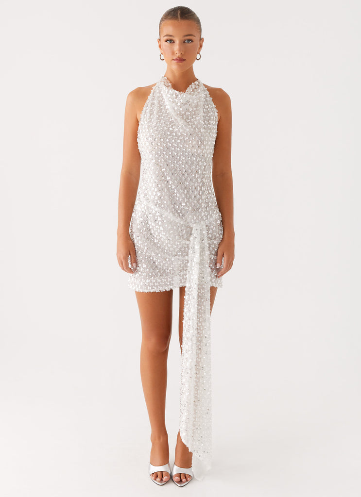 Peppermayo Peppermayo Exclusive - Cinta Sequin Mini Dress - Silver