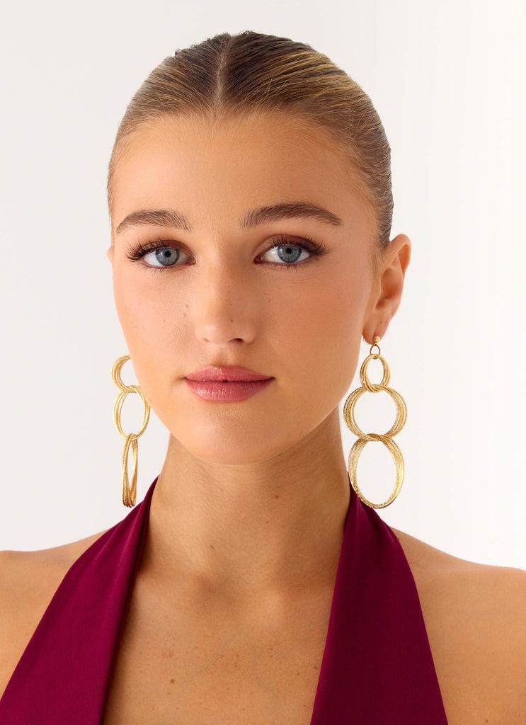 Peppermayo Peppermayo Exclusive - Circuit Earrings - Gold