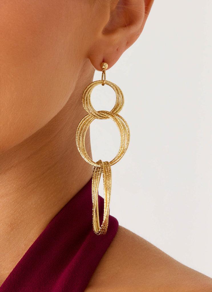 Peppermayo Peppermayo Exclusive - Circuit Earrings - Gold