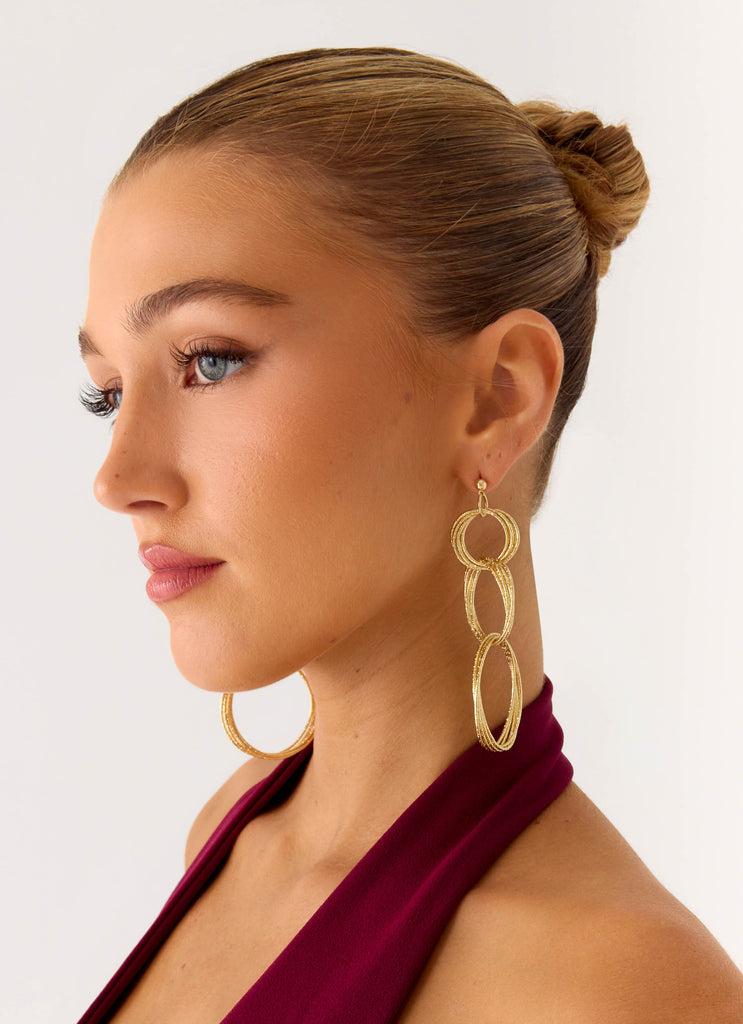 Peppermayo Peppermayo Exclusive - Circuit Earrings - Gold