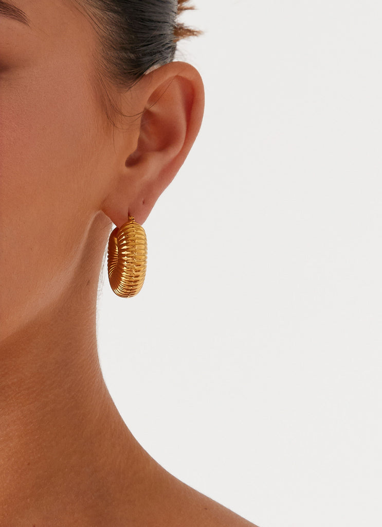 Peppermayo Peppermayo Exclusive - City Girl Earrings - Gold