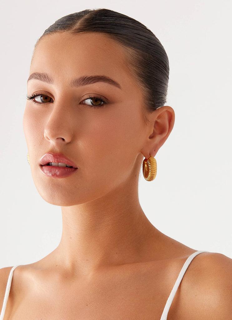 Peppermayo Peppermayo Exclusive - City Girl Earrings - Gold