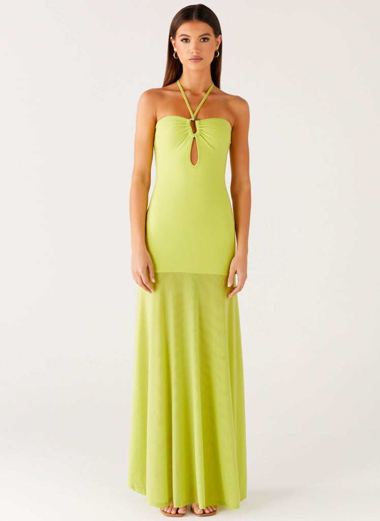 Peppermayo Peppermayo Exclusive - Claria Maxi Dress - Lime