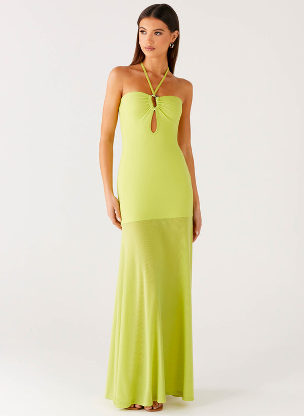 peppermayo Peppermayo Exclusive - Claria Maxi Dress - Lime