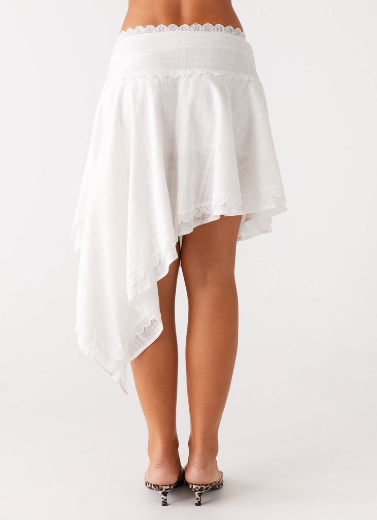 Peppermayo Peppermayo Exclusive - Clearwater Mist Midi Skirt - White