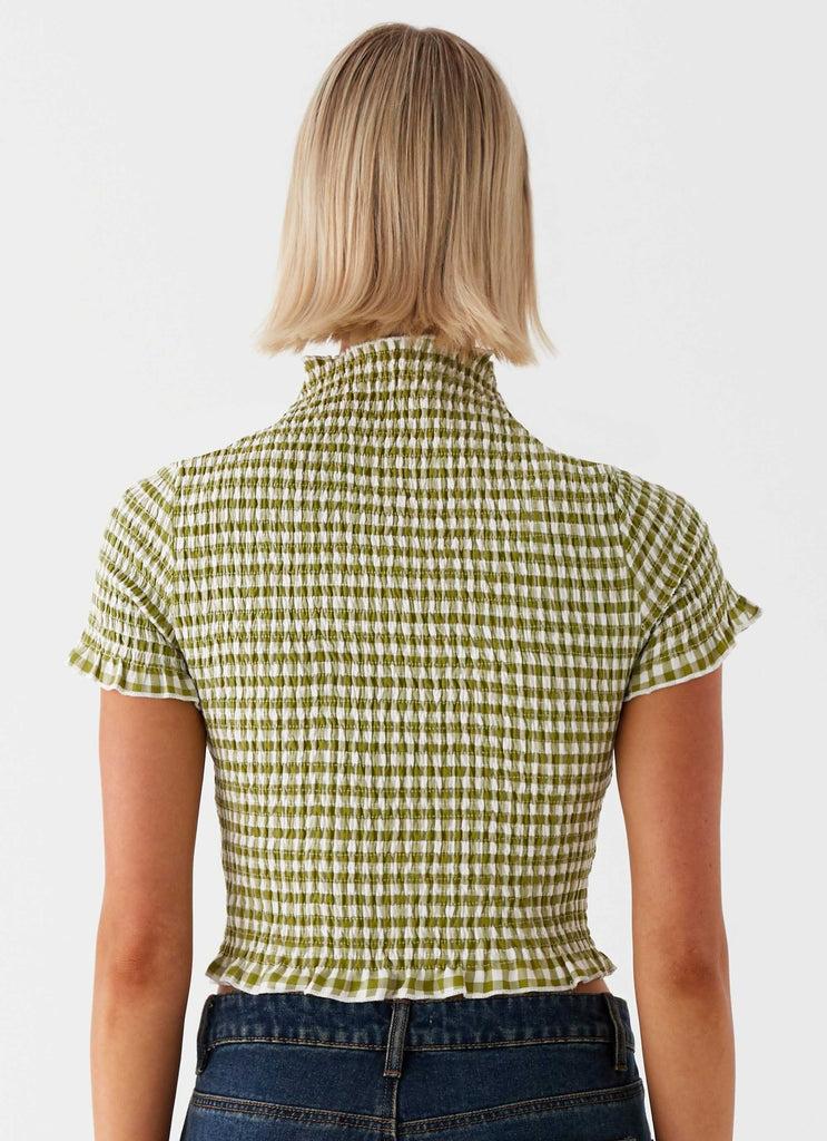 Peppermayo Peppermayo Exclusive - Cleo Tee - Khaki Gingham