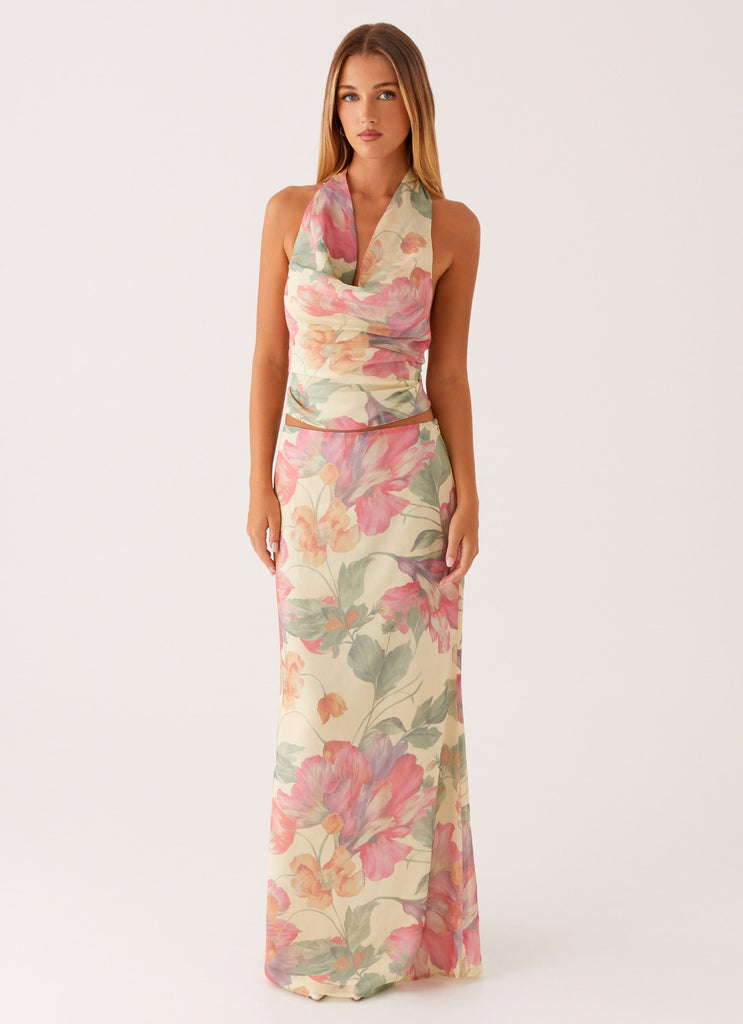 Peppermayo Peppermayo Exclusive - Close Call Top - Yellow Peony