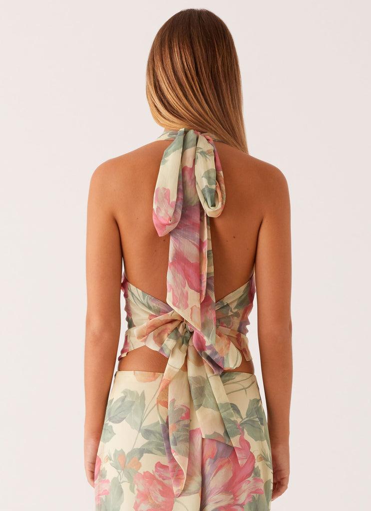 Peppermayo Peppermayo Exclusive - Close Call Top - Yellow Peony