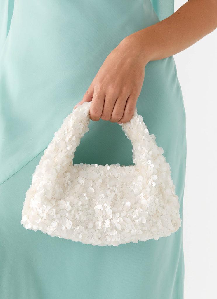 Peppermayo Peppermayo Exclusive - Cloud Nine Sequin Bag - Ivory