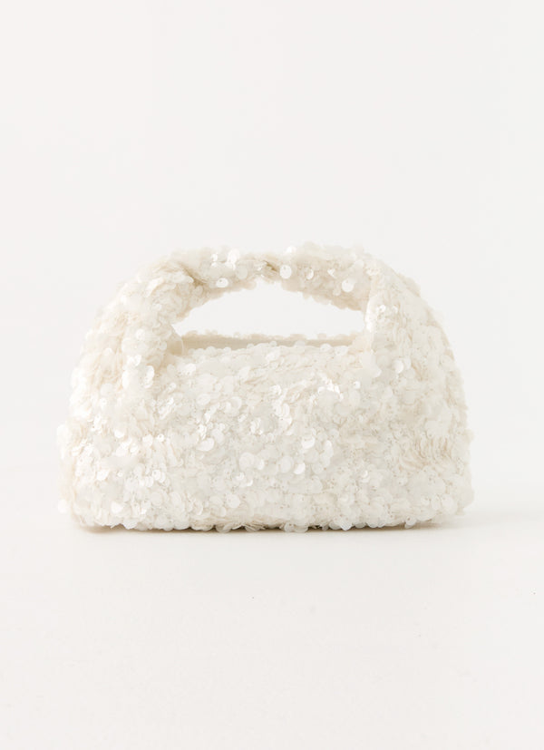 peppermayo Peppermayo Exclusive - Cloud Nine Sequin Bag - Ivory