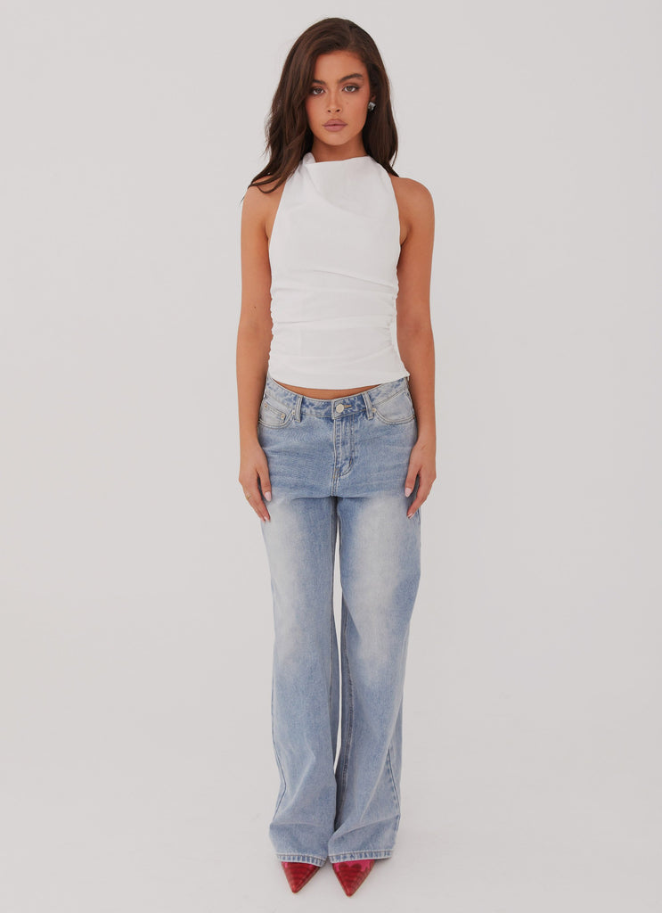 Peppermayo Peppermayo Exclusive - Cloud Whisper Linen Top - White